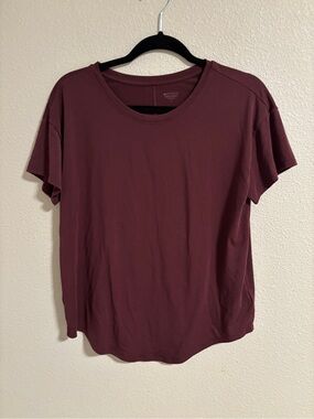 Athleta Move With Ease Tee garnet